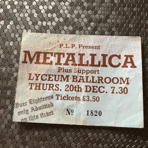 Metallica ticket lyceum - metallica,