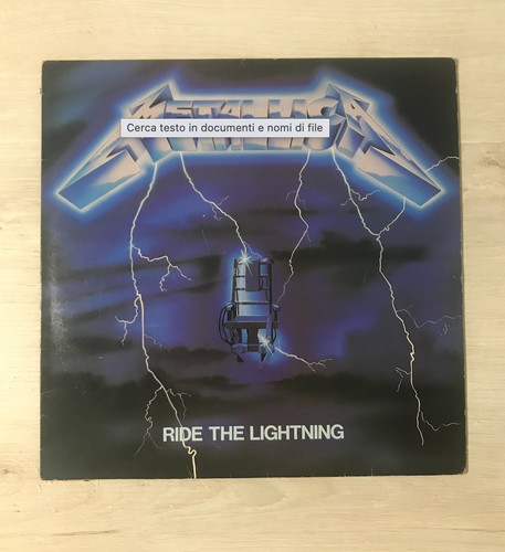 Raro metallica ride - metallica,